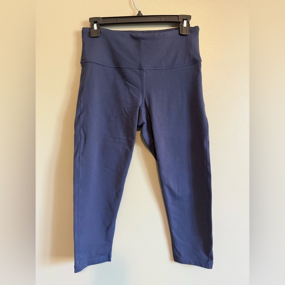 Prana Deep Blue cropped athletic wear yoga pants- medium - Picture 1 of 3